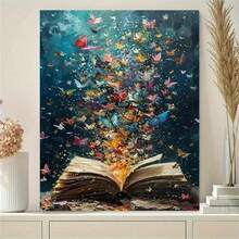 1 Piece 40*50cm Frameless Artistic Tree Landscape Digital Oil Painting, Adult & Beginner DIY Digital Oil Painting Kit, Great Gift For Christmas, Valentine's Day, Halloween, Thanksgiving - Multicolor - View 5