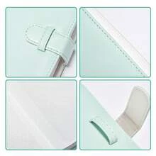 1 Piece 40 Pages 6 Inch PU Leather Cover Solid Color Photo Album, Suitable For 6 Inch Large Photos, 1 Piece 6 Inch Plastic Packaging Scrapbook, Back To School Season, Large Instant Camera Album, Back To School Supplies, Christmas And New Year Gift, Wedding Album, Valentine's Day Album For Collecting And Preserving Various 6 Inch Photos And Postcards - Multicolor - View 3