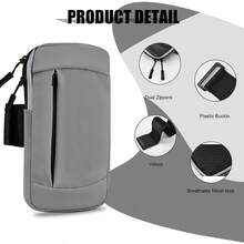 Phone Holder Running Armband Cell Phone Holder Armband 16 16e 15 14 13 12 11 Pro Xs Xr X Plus Ultra S25 Note Women Men Bag, Workout Sports Arm Bands Sleeve Pouch - 07-灰色 - 查看 5
