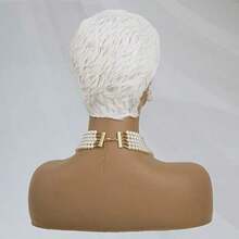 DShort White Pixie Wigs For Women Pixie Cut Wig Short Pixie Cut Wigs For Black Women Layered Synthetic Heat Resistant Pixie Wig For Party Cosplay Use - White - View 6