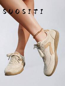 2026 New Women's Lightweight Comfortable Casual Sneakers - Khaki - View 3