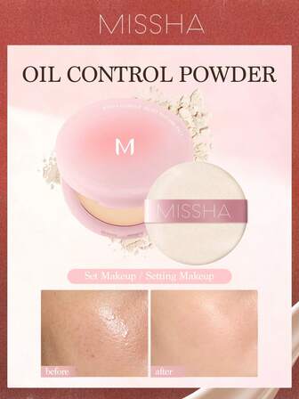  MISSHA M Radiant Fixing Powder | Zero Flashback, Pore Blurring, Long-Lasting Oil Control, Natural Matte Finish