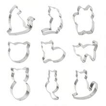 World Cup Themed Stainless Steel Cookie Cutters And 9pcs Cat Shaped Baking Supplies - Stainless Steel Cookie Mold - View 4
