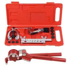 Pipe Flaring Kit Fuel Pipe Flare Repair Tool With Tube Bender And Cutter - Red - View 3