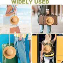 Tragbare Reise-Mützenklammer - kann an Handtaschen, Rucksäcken, Reisegepäck und Outdoor-Sonnenhüten befestigt werden, auch geeignet für Outdoor-Strohhüte. Ein unverzichtbares Reiseaccessoire und ein perfektes Urlaubsgeschenk oder Präsent. - Verschiedenfarbig - Übersicht 10