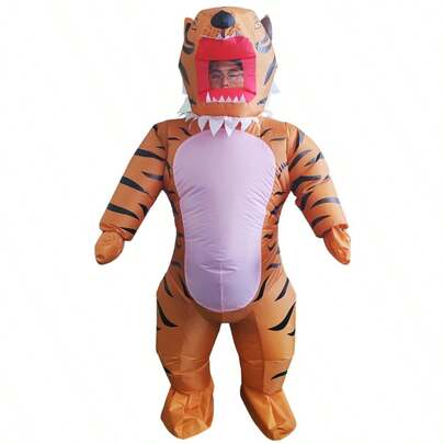 New Inflatable Standing Tiger Role-Playing Costume, King Of The Forest Tiger, Funny Cartoon Animal Accessory, Special-Purpose Animal Costume