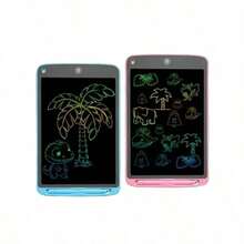 (Blue + Pink)Macaron Duo Board CP: No Ink Drawing + Handwritten Draft, Perfect For Kids' Creative Works - Blue + Pink - View 2