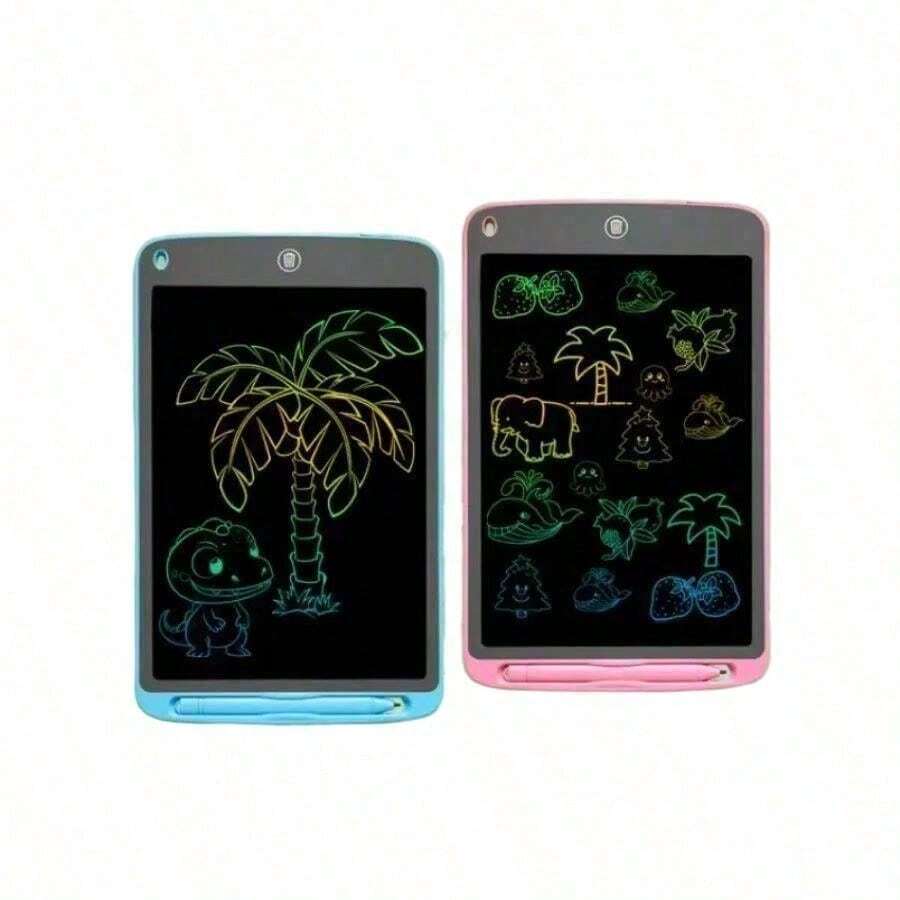 (Blue + Pink)Macaron Duo Board CP: No Ink Drawing + Handwritten Draft, Perfect For Kids' Creative Works