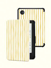 条纹图案保护套,适用于 Kindle 第十代(2019 年款)、Kindle(第十一代,2024 年发布)(6 英寸)、Kindle Paperwhite 第十二代(2024 年款)、Kindle Colorsoft Signature Edition、Kobo Clara Colour 等型号。皮革材质,支持自动唤醒/睡眠功能,四角防摔,无需担心跌落。 - 彩色 - 查看 74