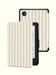 条纹图案保护套,适用于 Kindle 第十代(2019 年款)、Kindle(第十一代,2024 年发布)(6 英寸)、Kindle Paperwhite 第十二代(2024 年款)、Kindle Colorsoft Signature Edition、Kobo Clara Colour 等型号。皮革材质,支持自动唤醒/睡眠功能,四角防摔,无需担心跌落。 - 彩色 - 查看 50
