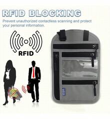 TendenciaPorta Pasaporte Funda Rfid Lmpermeable Protectora Para Viaje Gris OscuroCalidad premium - 1 - Ver 2