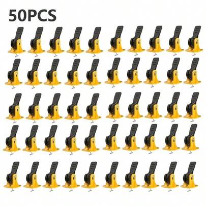 50/100-Pack Tile Leveling System Kit With Reusable Spacers For Wall And Floor Tiles Storage & Home Organization