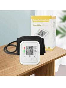 Upper Arm Electronic Blood Pressure Monitor, Medical Grade Home Blood Pressure Measurement Device - White - View 9