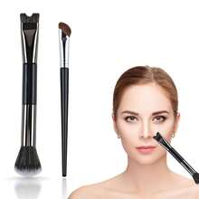 平头粉底刷，高端舞蹈团化妆刷，适用于液体、膏状、粉状产品，化妆工具，粉底刷，遮瑕刷，腮红刷，修容刷，高光刷，散粉刷，赠品 - 彩色 - 查看 10