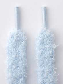 Winter New Plush Shoelaces Replacement, Cute Fluffy Flat Shoelaces, Suitable For Women Sneakers, Canvas Shoes Laces Replacement - Multicolor - View 23