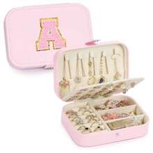 CYPNJoyero para MujerOrganizador de Joyeria Pequeño de Cuero de PU para Mujeres Joyero de Viaje 2 Organizador Capas Cajas de Almacenamiento para Anillos Pendientes Collares Pulseras LFashion - 222322958 - Ver 1