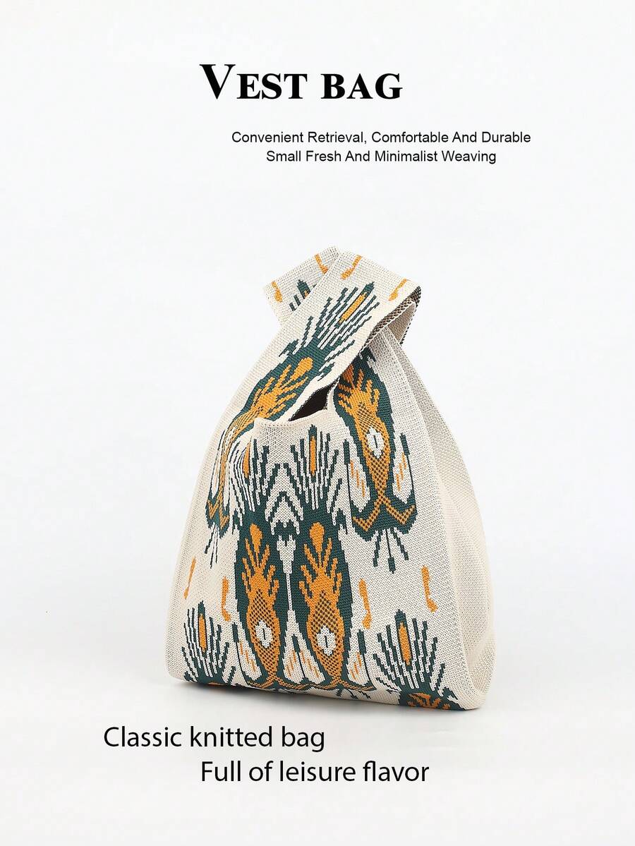 1 Stück leichte faltbare Tragetasche, atmungsaktive Handtasche zum Tragen von Handy, Kosmetik, Parfüm, geeignet für Alltag, Urlaub, Schule, Pendeln, Einkaufen, Fotografie, Camping, Joggen, alle Jahreszeiten - Verschiedenfarbig - Übersicht 1