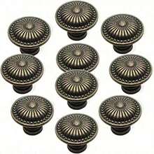 Cabinet Knobs Vintage Dressers Knobs Antique Bronzed Floral Drawer Knobs With 3 Sized Screws For Furniture Cupboard Closet - Bronze - View 1