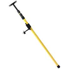 Aluminium Alloy Telescoping Laser Level Mounting Pole- 44. 1 To 110. 2in Adjustable, 5/ 8in And 1/ 4in Threads For Rotary And Line Lasers - Yellow - View 2