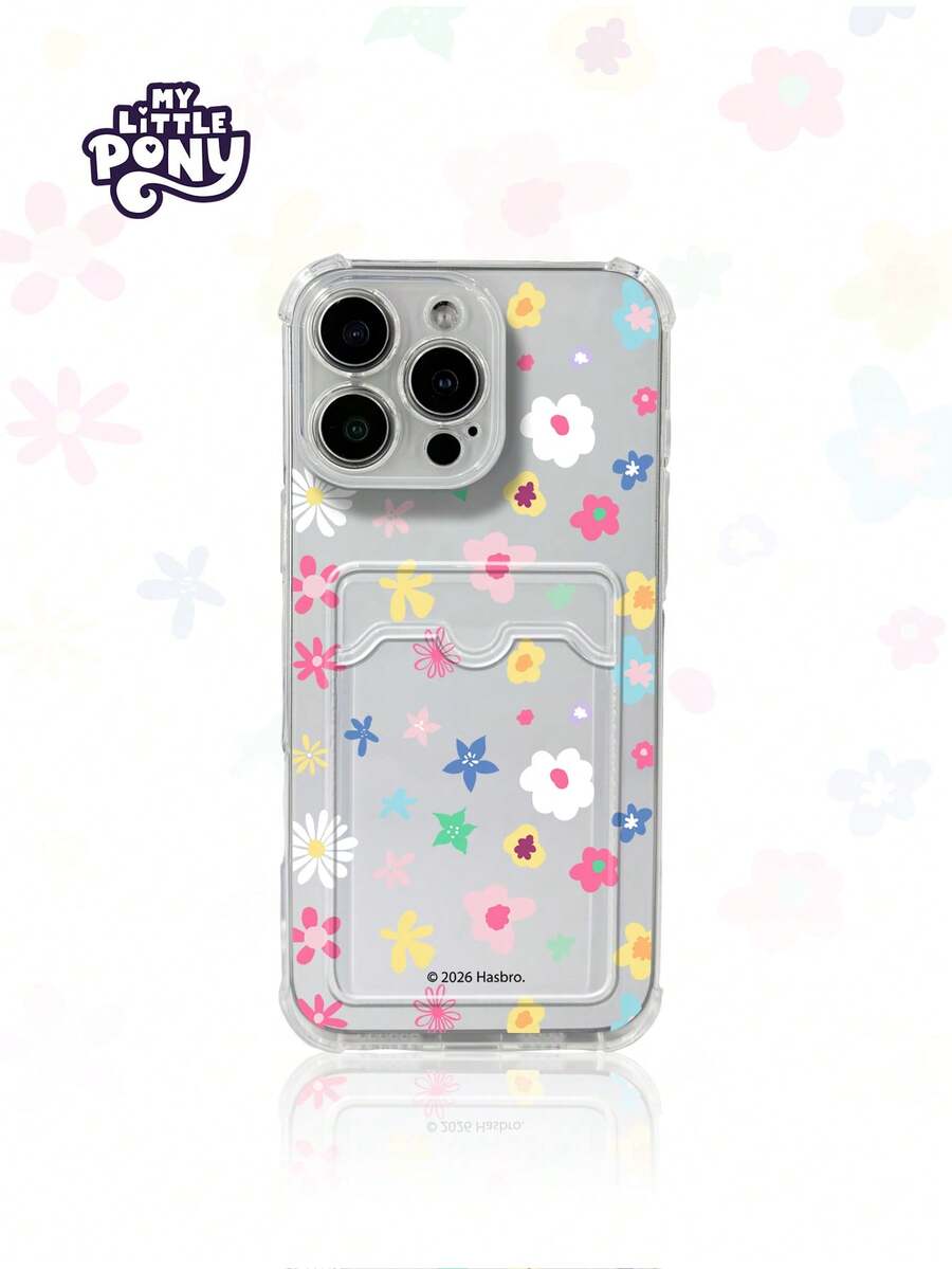MY LITTLE PONY Official Genuine Cartoon Girly Phone Case, Card Holder Phone Case, Compatible With Apple 17, 17 Air, 17 Pro, 17 Pro Max, 11, 12, 13, 14, 15, 16 Pro, 16 Pro Max, 14 Plus, 15 Plus, 16 Plus, 15 Pro Max, 16 Pro, 16 Pro Max, XR, XS Max - Clear - View 1
