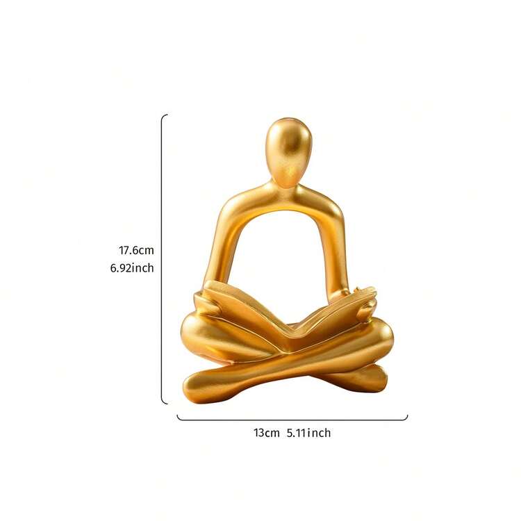 1 pièce figure abstraite design Décoration moderne ABS Objet de décoration pour domicile - Doré - Voir 12