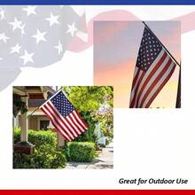 US Flag 3x5 FT - Heavy Duty American Flags With Brass Grommets, Printed Stars And Stripes - USA Patriotic Outdoor Banner - 1PCS - View 6