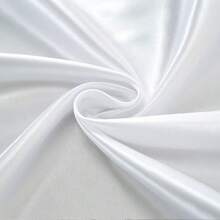 1pc 145*275cm White Satin Square Tablecloth, Solid Color Polyester Tablecloth, Wedding Party Supplies, Birthday Decoration, Home Decor, Perfectly Suitable For Country Weddings, Bridal Showers, Birthdays, Baby Showers, Indoor/Outdoor Events, Ceremonies, Kitchen, Gatherings, Etc. - White - View 9