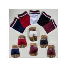 Set Of 10 Men's Boxer Briefs In Plain Microfiber. - 彩色 - 查看 8