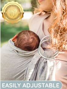 LELE LON Ergonomic Double-Loop Baby Bib With Adjustable Shoulder Straps, Newborn Feeding Cover, Drool Bib To Enhance Baby's Comfort; Double-Loop Baby Carrier, Newborn Front & Back Carrier, Convenient For Outdoor Carrying; Baby Carrier Hanging Bag