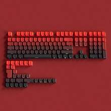 1pc Translucent Side-Engraved Keycaps, Multicolor Gradient Personalized Fit For Mechanical Keyboards, PBT Micro-Sandblasted 130 Keys - Compatible With Standard MX, BOX And Other Cross-Shaped Stem Switches, Suitable For 64/68/75/87/96/98/100/104/108 Keyboard Layouts - Multicolor - View 13