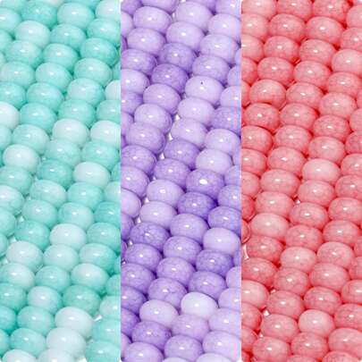 Cuentas espaciadoras sueltas de cristal de abalorios redondos planos de 4.5x2.5mm para hacer joyas, dijes, aretes, pulseras y accesorios DIY