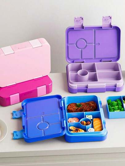 1 pieza Caja de almacenamiento de alimentos para refrigerador, Caja sellada dividida para frutas, ensalada, Caja bento para el trabajo, Caja de almuerzo para llevar, Caja bento de gran capacidad, Caja de almuerzo dividida (compartimentos extraíbles), Adecuada para el trabajo y los viajes