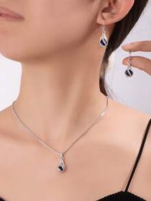 1 Set Minimalist Bohemian Style Fashion Casual Jewelry Set, Popular In Europe And America, Suitable For Daily And Business Occasions - Geometry - View 1