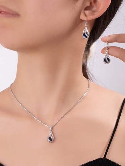 1 Set Minimalist Bohemian Style Fashion Casual Jewelry Set, Popular In Europe And America, Suitable For Daily And Business Occasions