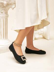 Women & Teen Girls' Outdoor Casual Fashionable Breathable Flat Shoes - Black - View 6