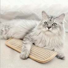 1pc Cat Toy Pillow, Bite-Resistant, Self-Entertainment, Cat Scratch Pad, Cat Toy, Cat Toy Pillow, Sisal Cat Scratch Board Pad, Scratch & Bite Resistant, Cat Filled, Cat Toy Scratching Post, Suitable For 4 Seasons, Alternative To Teaser Wand, Self-Entertainment Cat Bed Mat, Suitable As Gift For 9 Holidays. Cat Self-Entertainment, Multi-Functional Cat Bed, Pet Accessory, Non-Shedding Fabric, Long-Lasting Design, Self-Play Pillow, Cat Owner, Multi-Pet Household - Multicolor - View 3