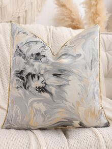 Miater 1个/2个金色装饰抱枕套，提花仿丝复古家居装饰，适用于客厅沙发 - 金色 - 查看 10