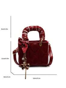 Dedoo Niche 高端 Dafei 女款包 2026 時尚奢華熱銷新款刺繡包，手提包、單肩包與斜挎包，適用於度假、旅行、通勤、送禮、派對、新娘包 - 紅色 - 查看 9