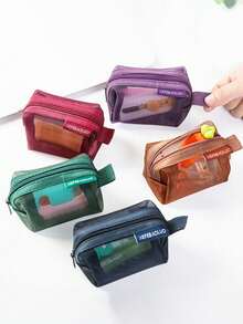 1 chiếc túi xách nhỏ gọn, ví đựng tiền xu hình vuông bằng lưới, ví đựng chìa khóa mini, hộp đựng tai nghe, túi đựng mỹ phẩm, túi đựng đồ dùng kỹ thuật số, túi đựng đồ trong suốt, túi trang điểm di động, túi có khóa kéo, đựng tiền xu, chìa khóa và thẻ, thích hợp đựng son môi, cọ trang điểm, đồ dùng chăm sóc da, vật dụng nhỏ, dùng trong nhà, khi đi du lịch, các ngày lễ (Halloween, Giáng sinh) và nhiều mục đích sử dụng khác. - Nhiều màu - Xem 2