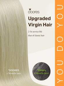 DOORES 7PCS Clip In Hair Extensions 100% Real Human Hair Ash Blonde Highlights Platinum 14-22 Inch 115g, Remy Extensions For Clip In Human Hair With Invisible Straight & Thick Silky Weft, Volumizing Straight Hair That Is Natural & Soft, Long Hair Clip Ins For Thinning Hairs For Women And Men Winter Christmas Cosplay/Campus / Date Night