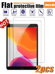 2pcs 9H Aluminum Oxide Tempered Glass Screen Protector, Ultra-Clear High Definition, Shatterproof, Anti-Scratch, Anti-Fingerprint, Compatible With IPad 2025 (IPad A16)/Pro 13-Inch (2024)/Pro 11-Inch (2024)/Air 13-Inch (2024/2025), Galaxy Tab S7+/S8+/S9+/S10+/S9FE+/S7Fe/S7/S8/S9/A9+/S9FE/A10+/S10 Lite/S11/T876/T870 11 Inch