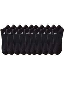 1/3/5/10/15/20 Pairs Women Breathable Moisture-Wicking Socks, Including Ankle Socks, White Socks, Black Socks, Letter Decorated Ankle Socks, Regular Women Ankle Socks, And Soft Women Ankle Socks - Multicolor - View 19