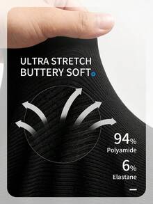 Leggings sin costuras para mujer talla grande con 4 vías de estiramiento - Pantalones de yoga con control de abdomen y cintura alta, adecuados para figuras curvilíneas | Mallas transpirables a prueba de sentadillas (Negro, 0XL~3XL) - Negro - Ver 3