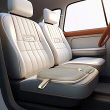 Foldable Cooling Gel Seat Cushion With Mesh Cover, Foldable Chair Cushion For Driving And Travel, Ventilative Mesh Cushion Of Cooling Gel & Memory Foam For Fatigue Relief (1 In Champagne) - 彩色 - 查看 4