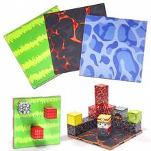 Lava/Grassland/River Magnetic Puzzle Board, Multiple Board Combinations, Compatible With Magnetic Building Blocks Toys, Outdoor Educational Puzzle Toys, Inspire Creativity, Develop Fine Motor Skills, DIY Magnetic Blocks, Gift For Boys And Girls - Multicolor - View 9