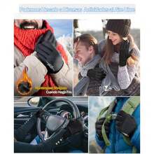 CYPNGuantes para Frio Hombre Mujer Guantes Termicos para Nieve Impermeables de Invierno Guantes Tactiles para Motociclista Bicicleta Correr Manejar Auto Hombres y MujeresFashion - 221170394 - Ver 7