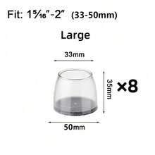 8/16个圆形哑光椅腿地板保护垫，家具毛毡椅腿垫，适用于硬木和复合地板，减少刮痕和噪音，浅灰色 - 淺灰色 - 查看 9