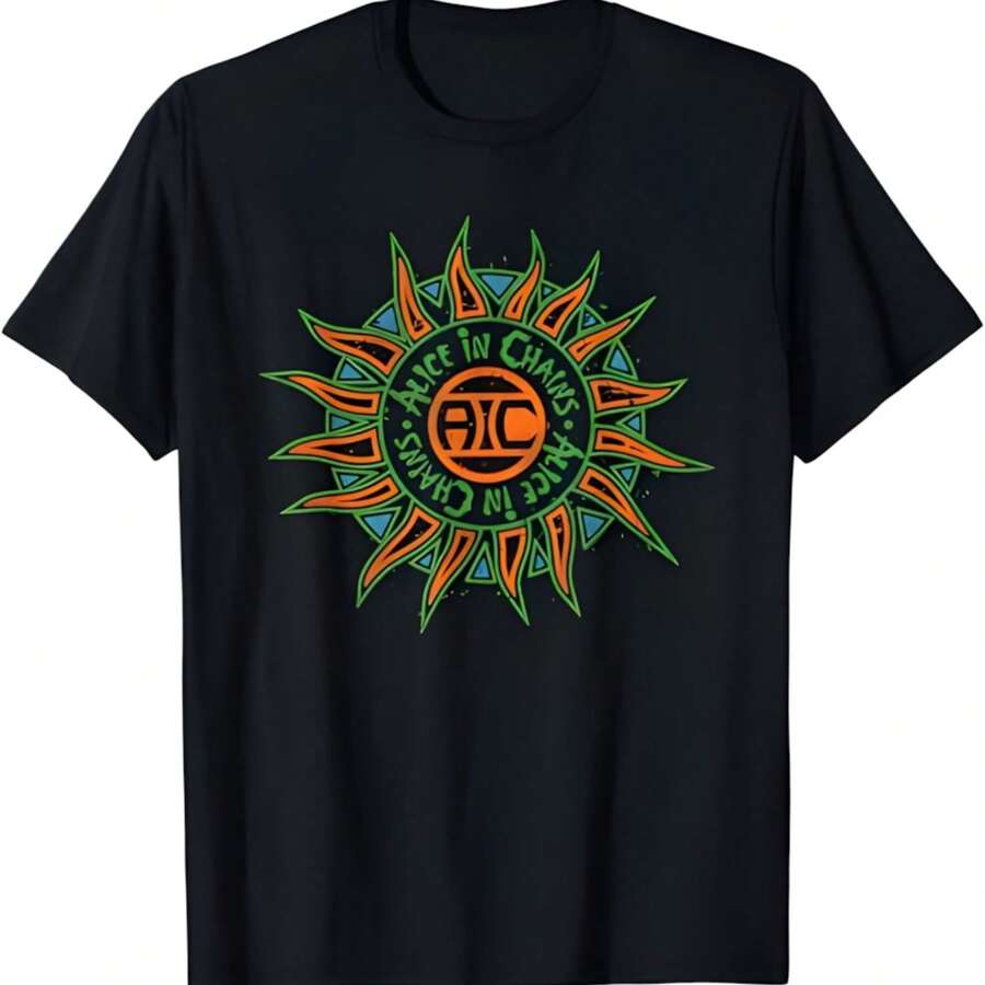 Sun T-Shirt - 黑色 - 查看 1