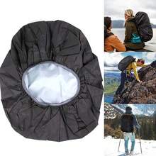 Cubierta de lluvia para mochila de viaje, cubierta antipolvo para mochilas de 15-75L, impermeable, para camping, senderismo, escalada, cubierta protectora para mochilas, artículos esenciales de viaje - Negro - Ver 3
