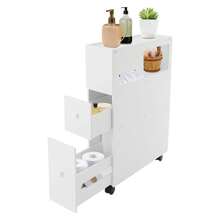 Bathroom Storage Cabinet, Narrow Floor Storage Cabinet, Storage Cabinet With Drawers,Small Bathroom Storage Cabinet For Small Spaces - Default - View 2